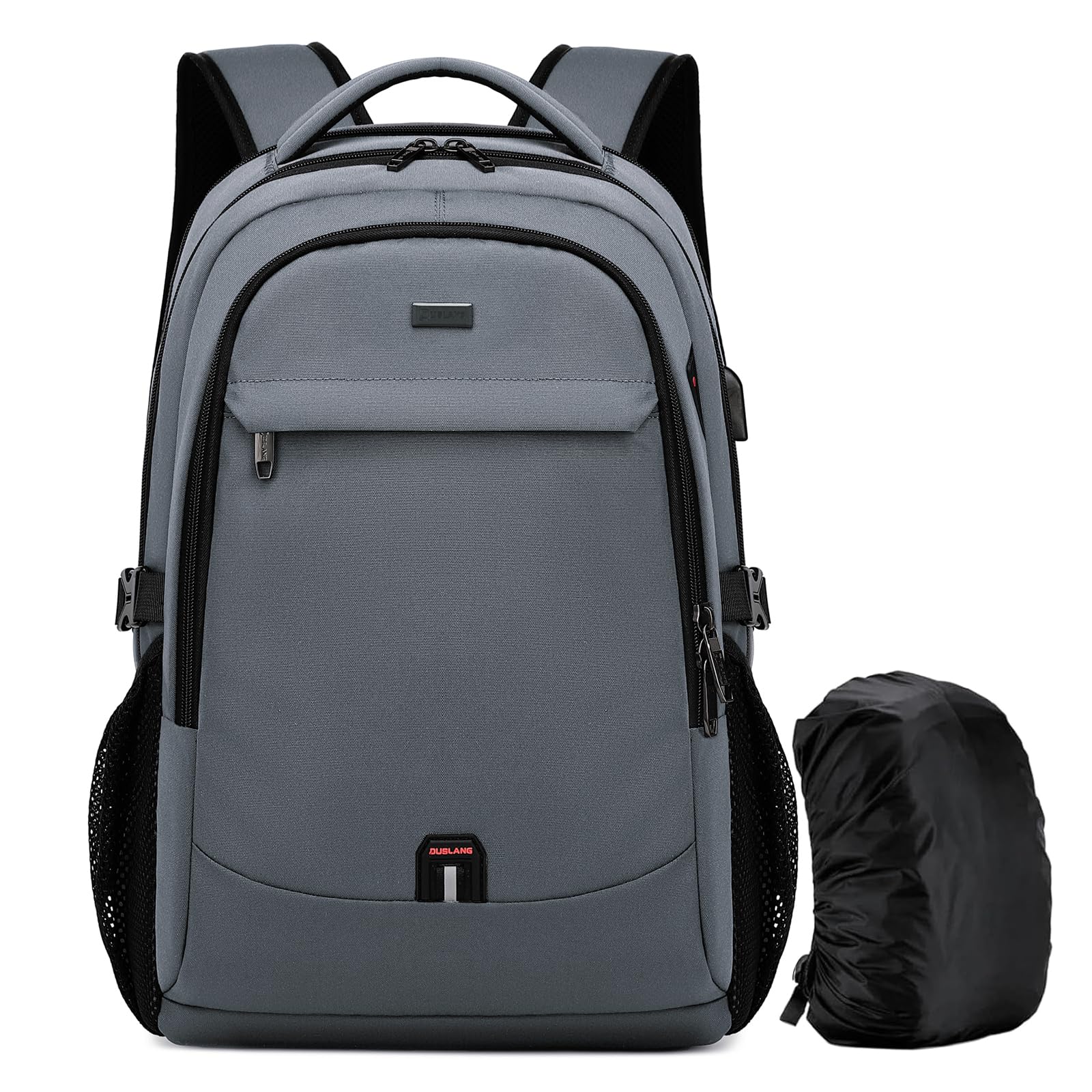 DUSLANG Travel Laptop Backpack with USB Port - Black - Backpack Bags by Handbags Specialist Headquarter | Available at Handbags Specialist Headquarter