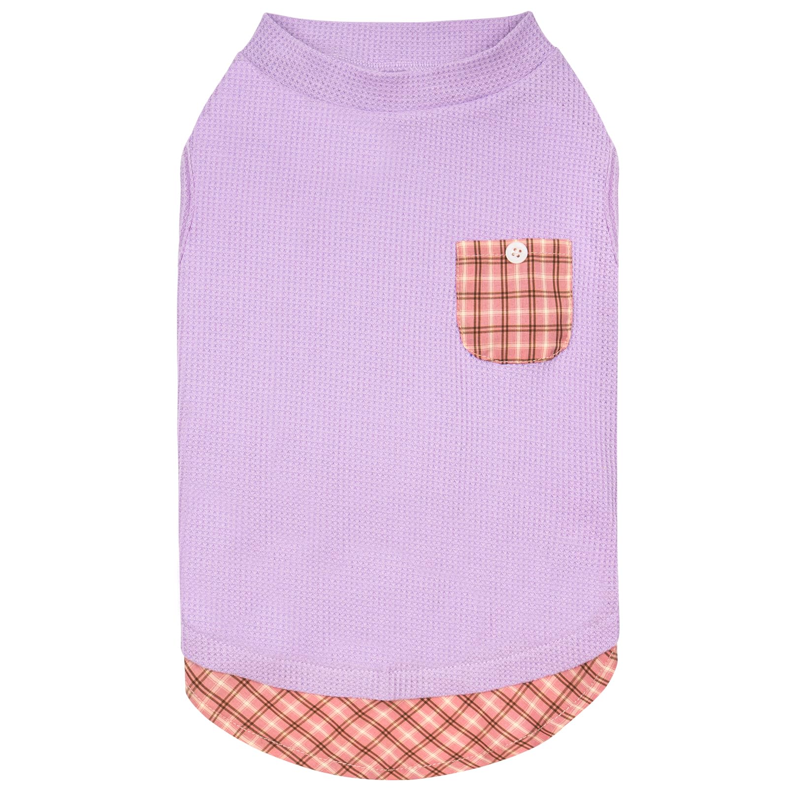 PlaidPup Waffle Vest: Soft, Stretchy, & Cute! - Pet Supplies by Handbags Specialist Headquarter | Available at Handbags Specialist Headquarter