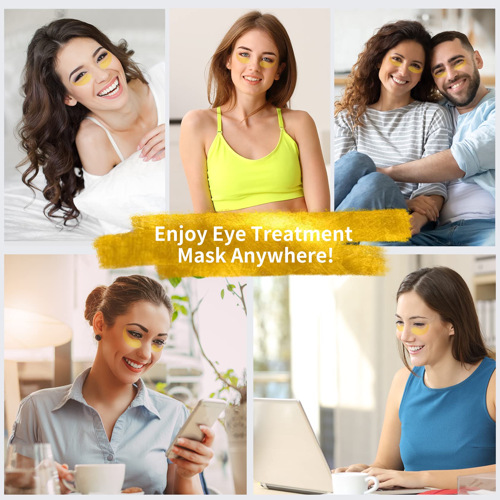 GoldenEye Glow Patches: 60-Pack for Radiant Eyes -  by Handbags Specialist Headquarter | Available at Handbags Specialist Headquarter