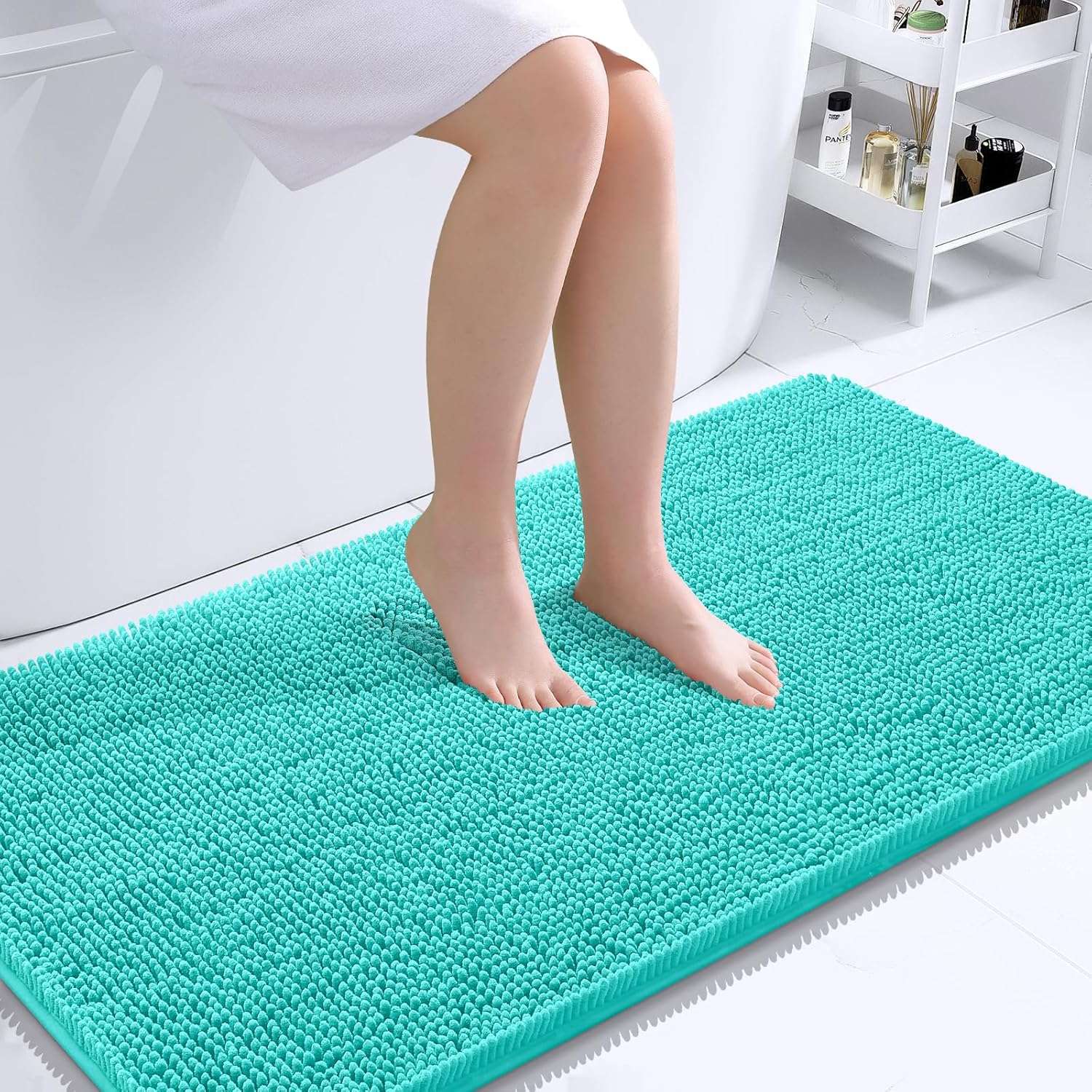 OLANLY Luxe Chenille Bath Mat - Quick Dry & Soft - Decor by Handbags Specialist Headquarter | Available at Handbags Specialist Headquarter