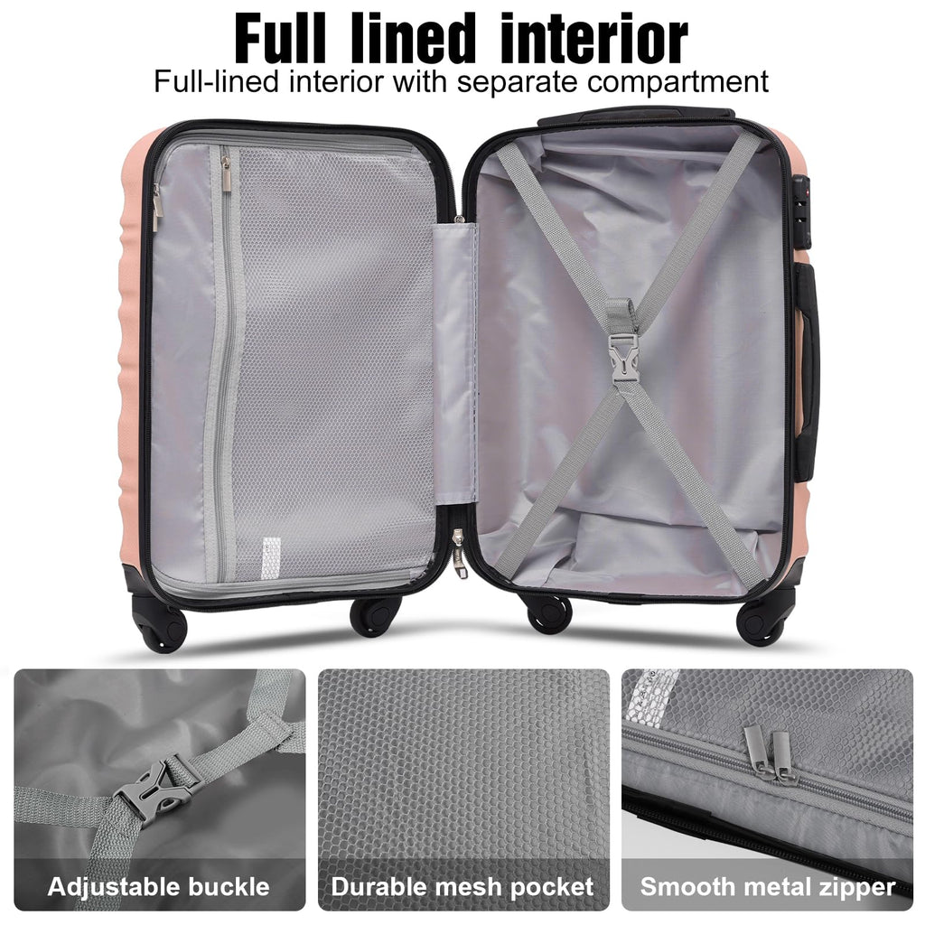 VoyagePro 6-Piece Hardshell Luggage Set - Luggage Travel Bags by Handbags Specialist Headquarter | Available at Handbags Specialist Headquarter