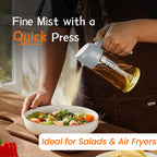 SprayMaster Duo: 16oz Olive Oil Dispenser - Black -  by Handbags Specialist Headquarter | Available at Handbags Specialist Headquarter