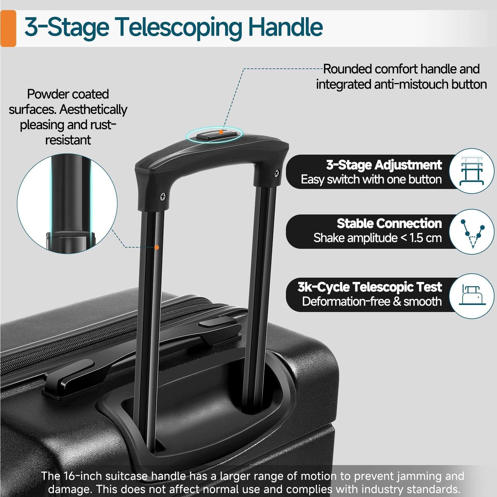 Hoteel 3-Piece Luggage Set - Luggage Travel Bags by Handbags Specialist Headquarter | Available at Handbags Specialist Headquarter