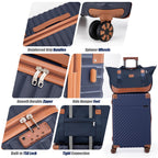 Cosbarn 5-Piece Hardshell Luggage Set - Dark Blue