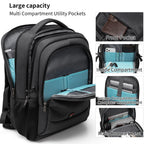 DUSLANG Travel Laptop Backpack with USB Port - Black - Backpack Bags by Handbags Specialist Headquarter | Available at Handbags Specialist Headquarter
