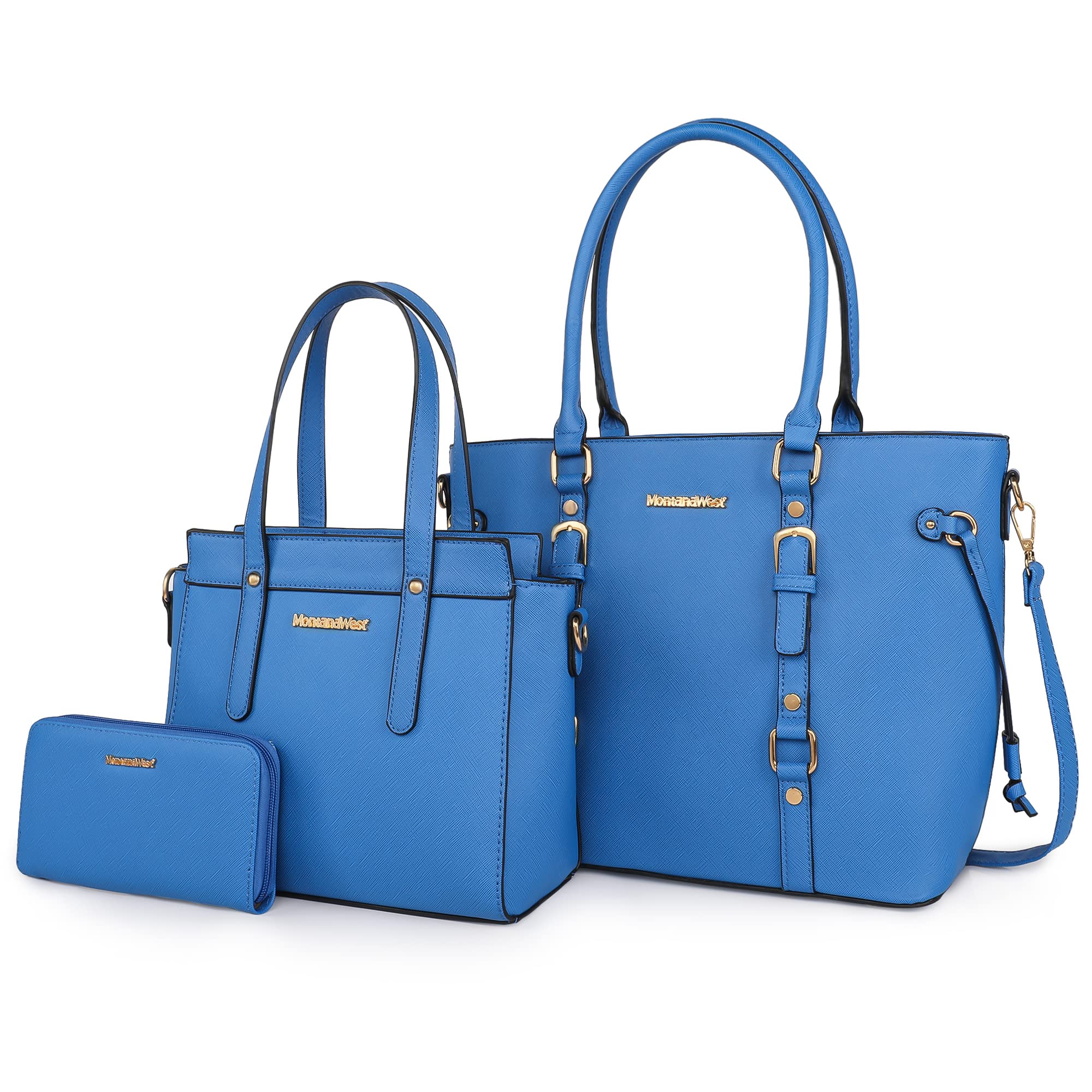 Montana West Luxe Trio: Tote, Wallet & Satchel Set