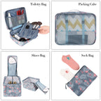 TravelMate 8-Piece Packing Cubes - Luggage Travel Bags by Handbags Specialist Headquarter | Available at Handbags Specialist Headquarter