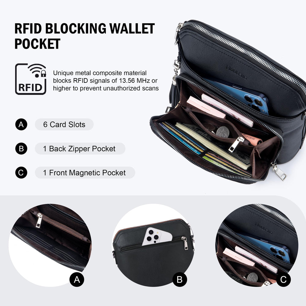 Tassel Charm Crossbody Bag for Women -  by Handbags Specialist Headquarter | Available at Handbags Specialist Headquarter