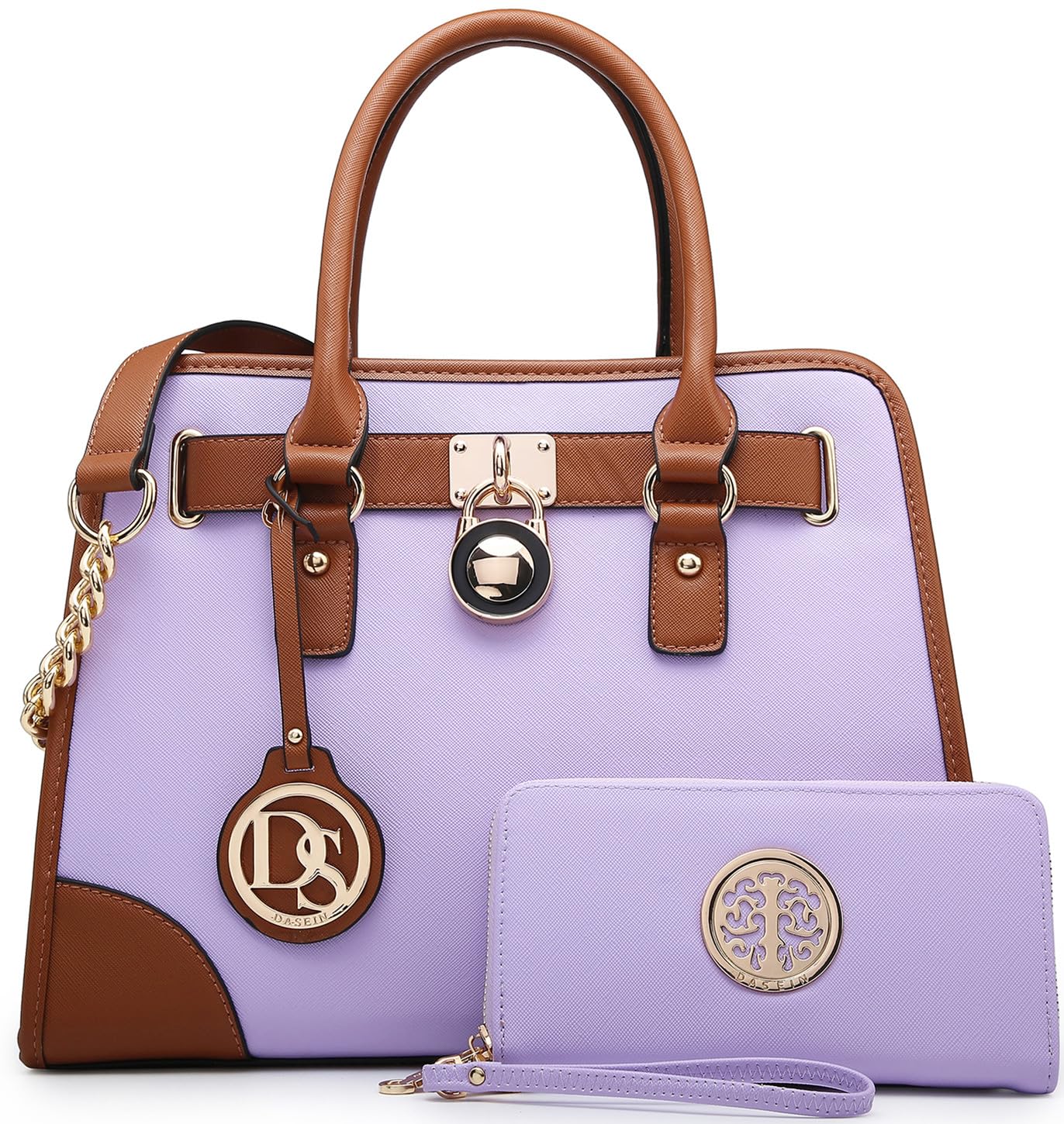 Dasein Women’s 2pcs Satchel & Shoulder Bag Set