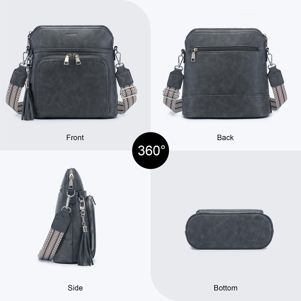 Tassel Charm Crossbody Bag for Women -  by Handbags Specialist Headquarter | Available at Handbags Specialist Headquarter