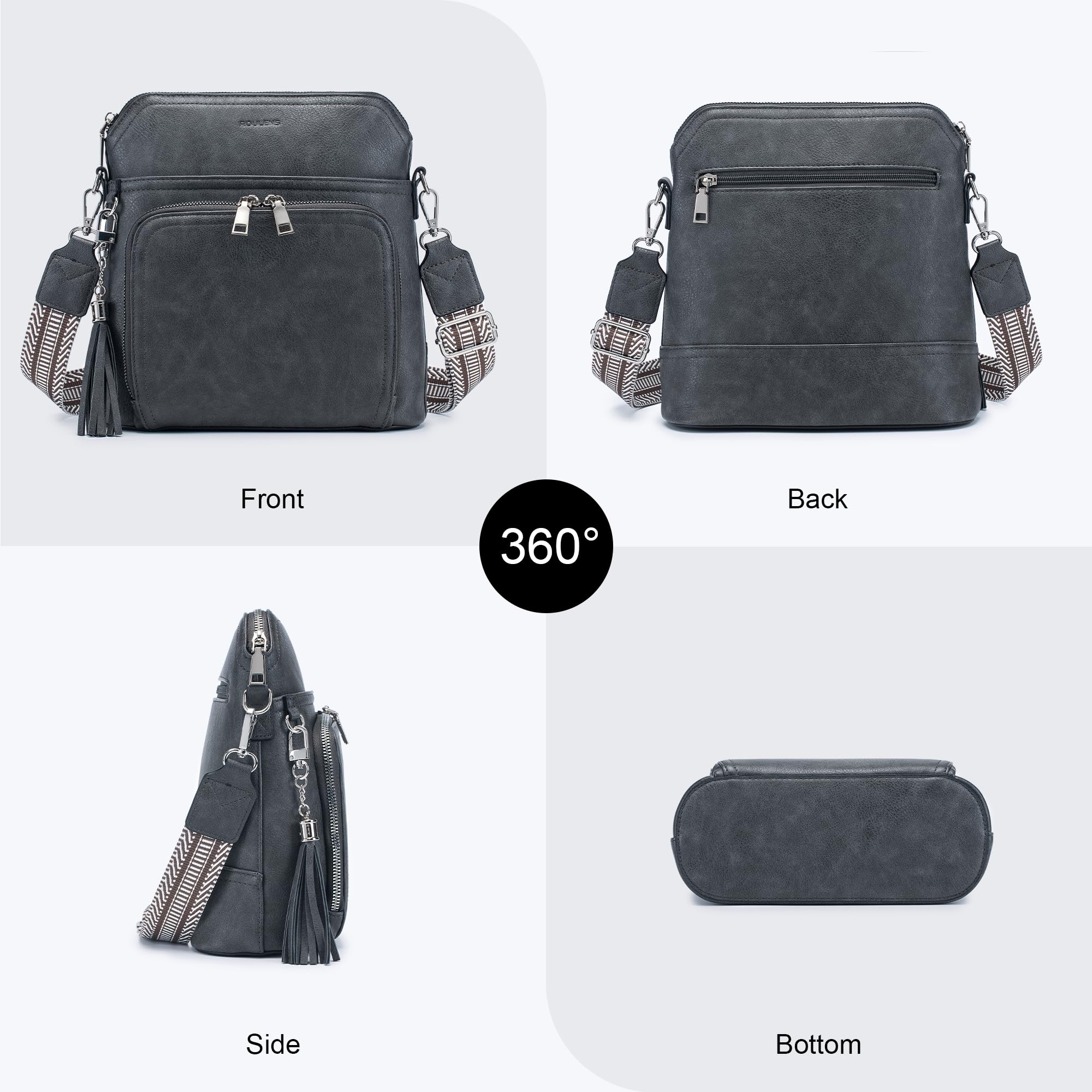 Tassel Charm Crossbody Bag for Women -  by Handbags Specialist Headquarter | Available at Handbags Specialist Headquarter