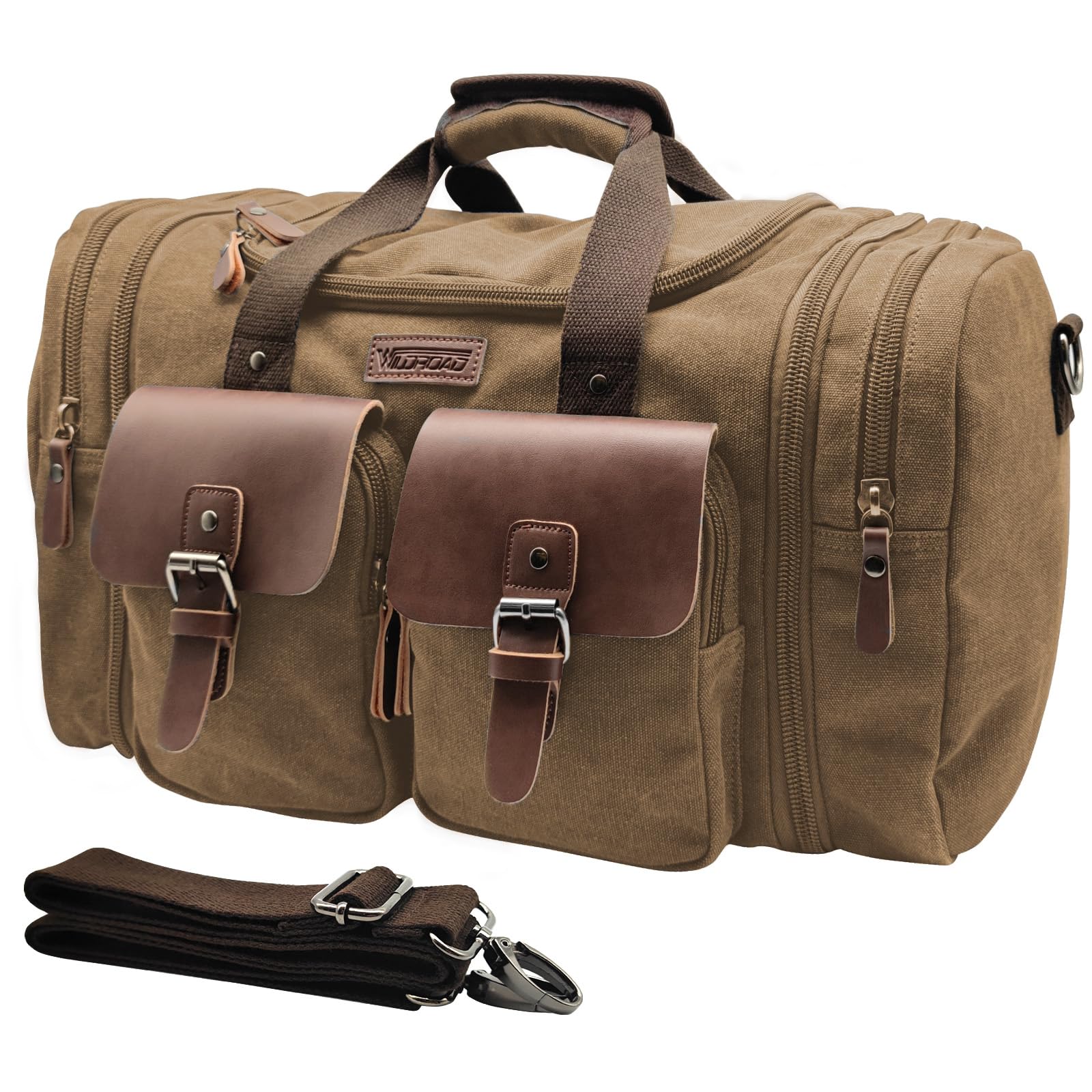 Wildroad 50L Waxed Canvas Waterproof Duffle Bag