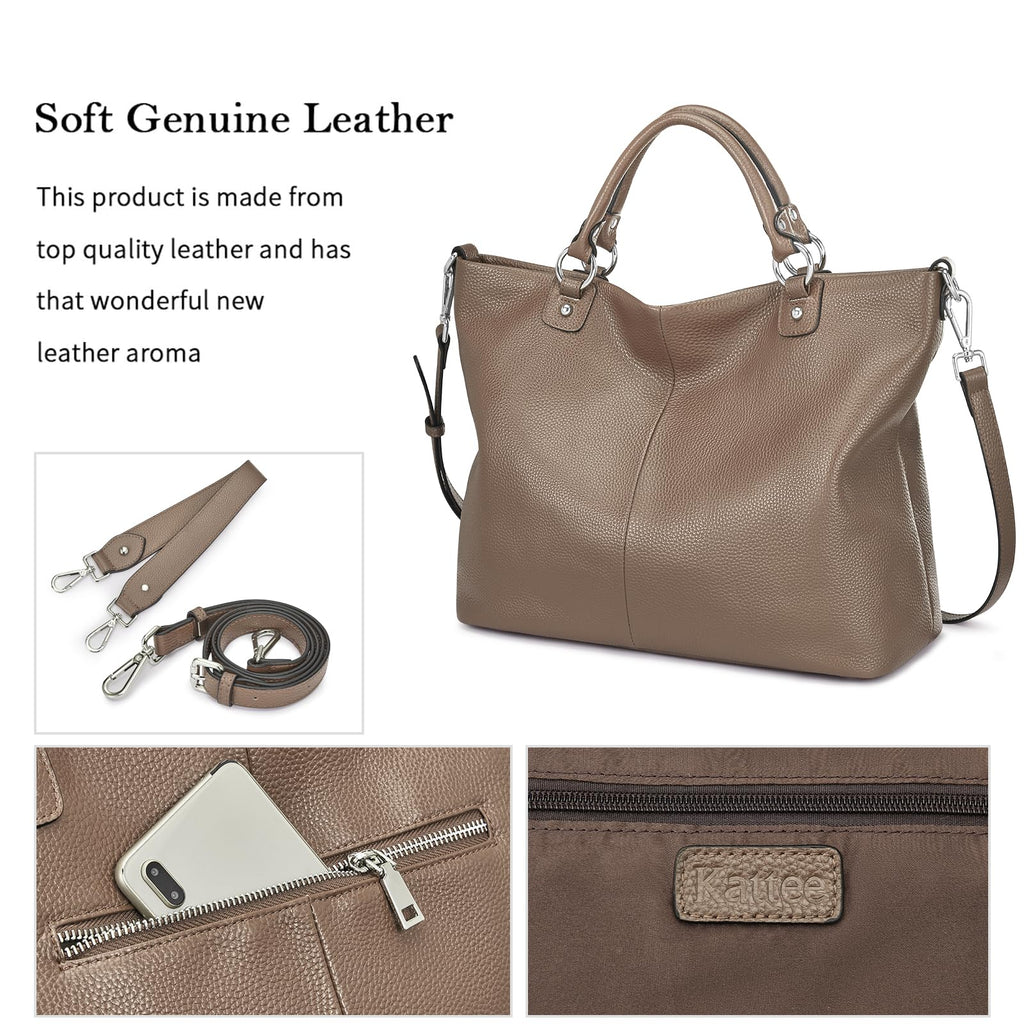 Kattee Women's Leather Tote Bag