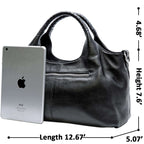 Iswee Luxe Leather Women's Medium Shoulder Tote - Handbags by Handbags Specialist Headquarter | Available at Handbags Specialist Headquarter