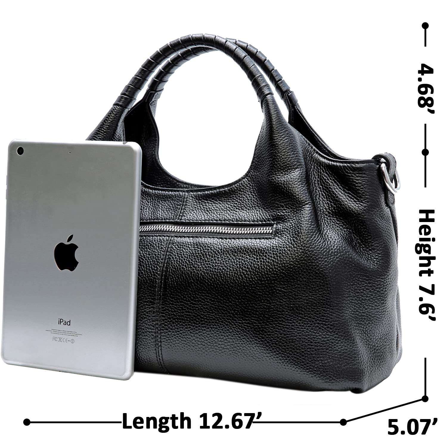 Iswee Luxe Leather Women's Medium Shoulder Tote - Handbags by Handbags Specialist Headquarter | Available at Handbags Specialist Headquarter