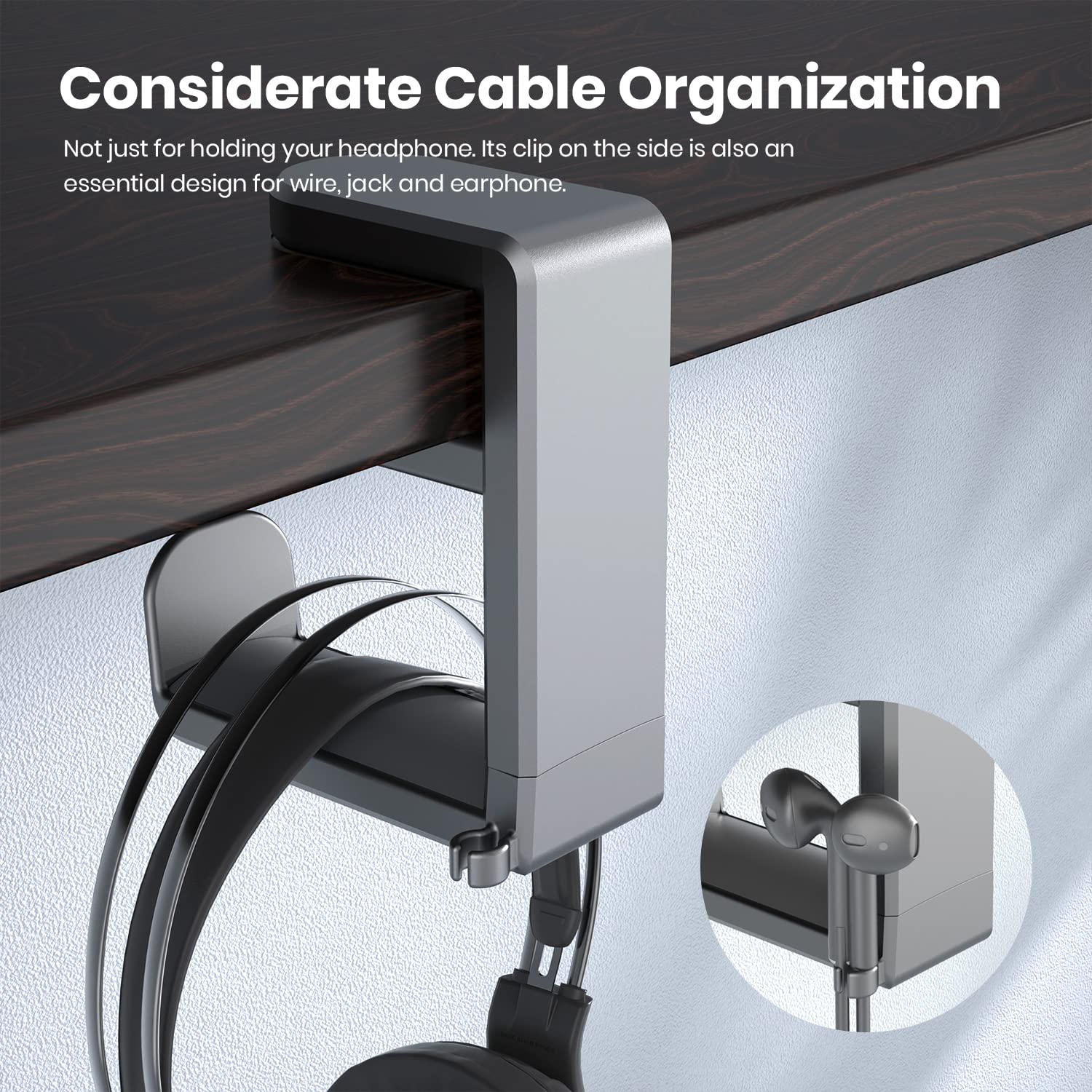 EURPMASK 360° Rotating Headphone Stand & Organizer - Gaming Accessories by Handbags Specialist Headquarter | Available at Handbags Specialist Headquarter