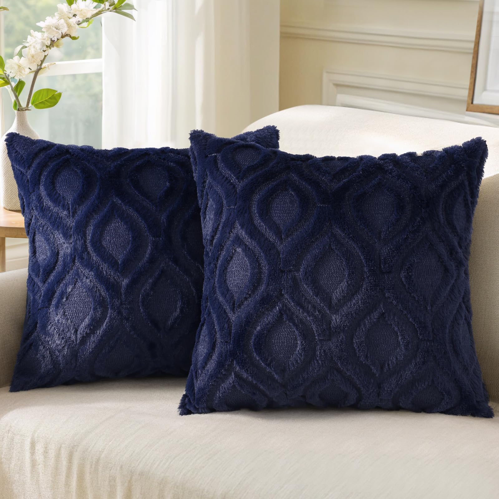 Farmhouse Faux Wool Pillow Covers - Decor by Handbags Specialist Headquarter | Available at Handbags Specialist Headquarter