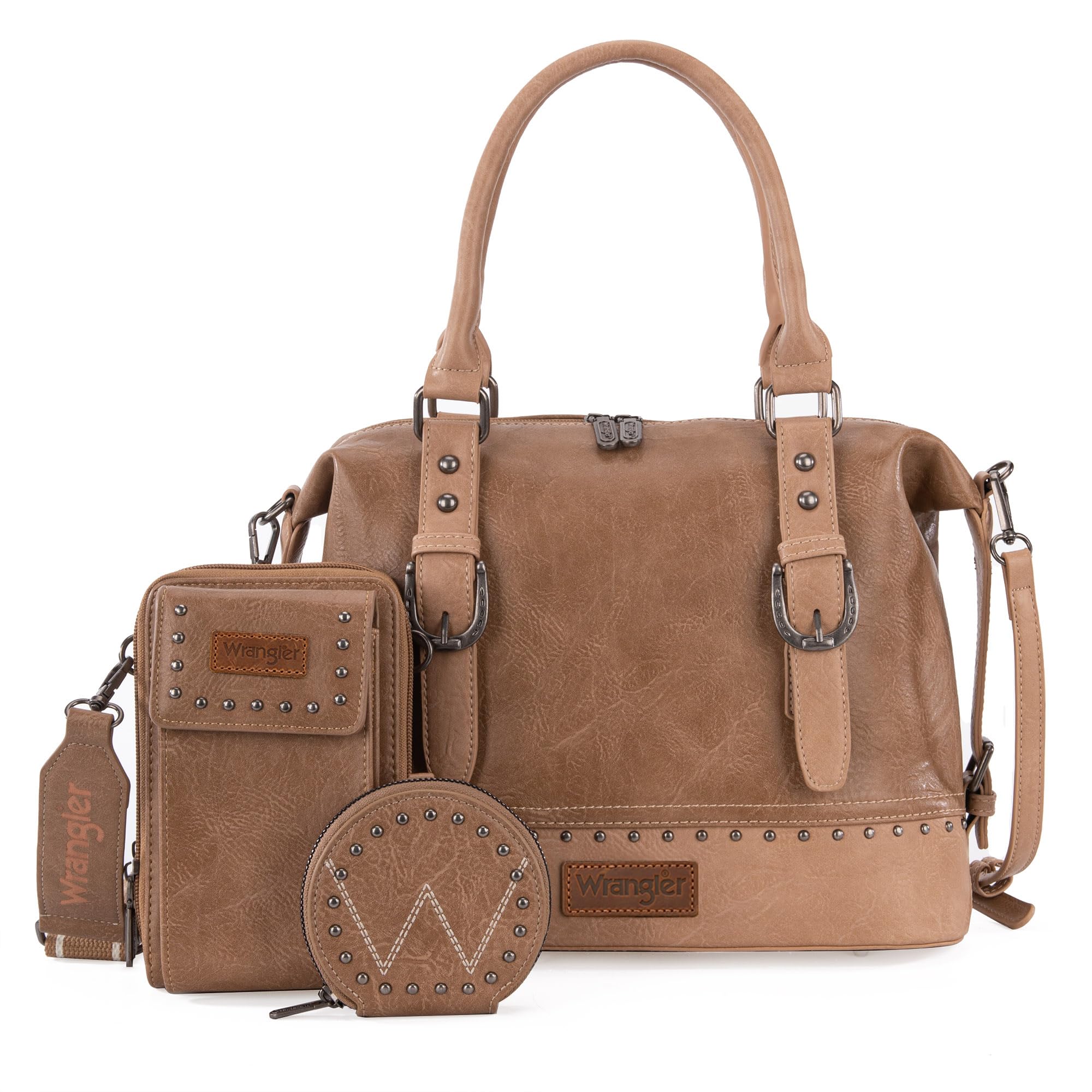Wrangler Women's Trio: Satchel, Phone Bag & Coin Purse