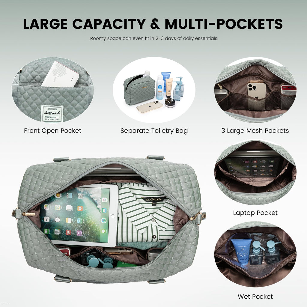 LOVEVOOK All-in-One Duffle: Travel & Gym Ready - Luggage Travel Bags by Handbags Specialist Headquarter | Available at Handbags Specialist Headquarter