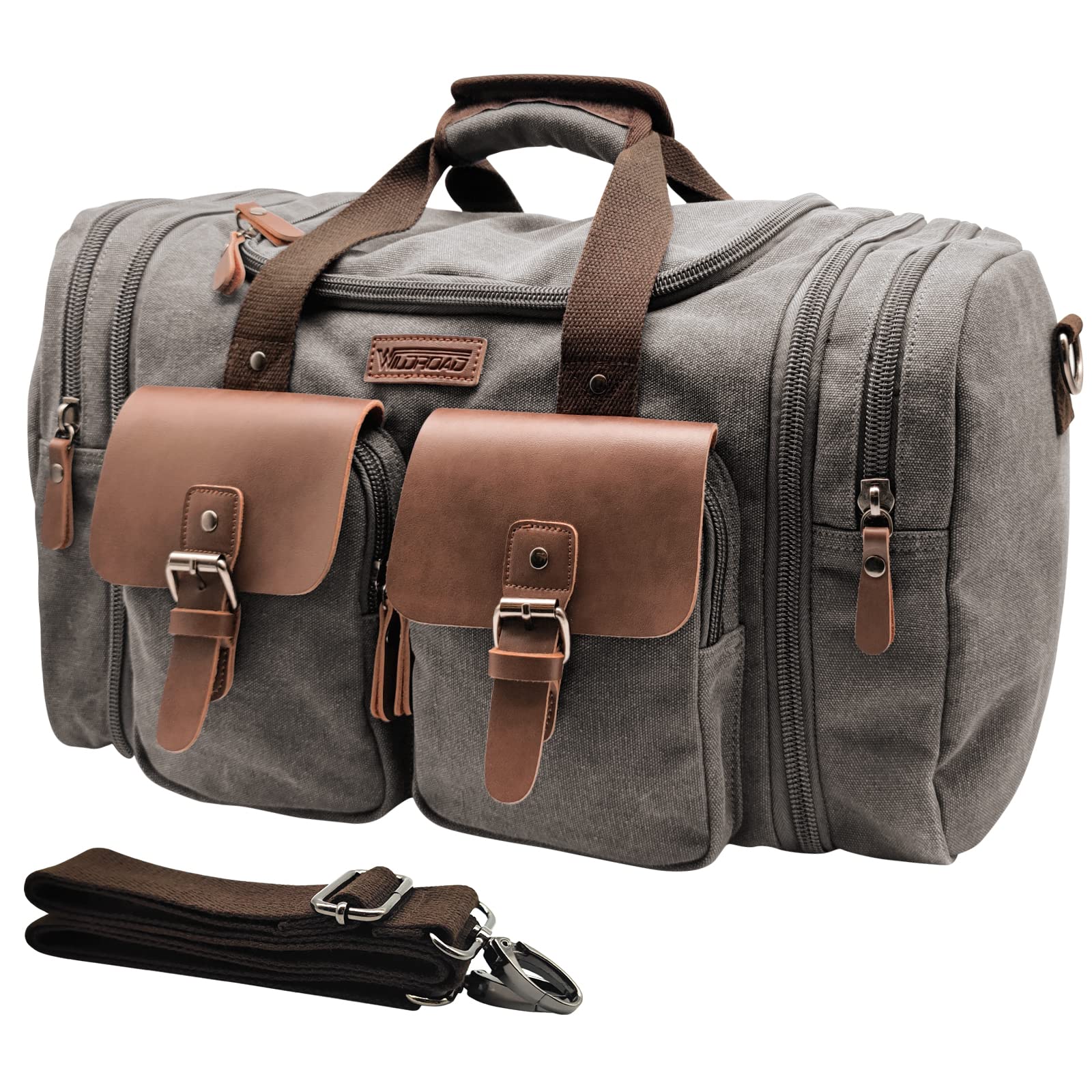 Wildroad 50L Waxed Canvas Waterproof Duffle Bag