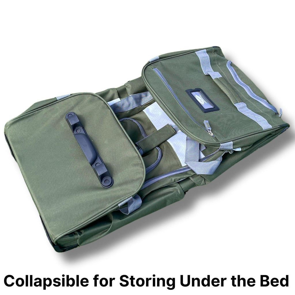 Olympia 22 Max Wheeled Duffel: 8-Pocket Water-Resist -  by Handbags Specialist Headquarter | Available at Handbags Specialist Headquarter