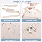 120L Foldable Waterproof Travel Duffel Bag with Shoe Compartment