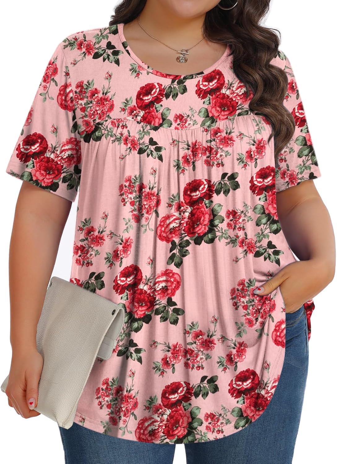 SoftTunic-Plus Crew SS - Tops by Handbags Specialist Headquarter | Available at Handbags Specialist Headquarter