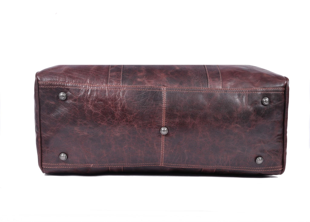 Leather Travel Duffel Bag for Men & Women