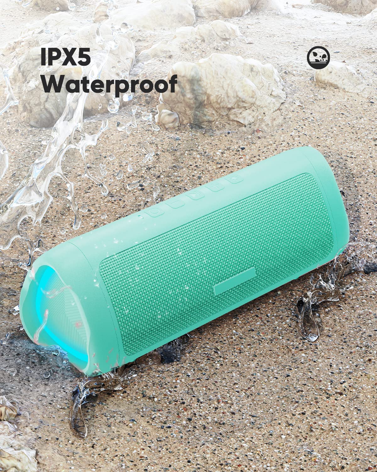 EchoVibe: Portable Waterproof Bluetooth Speaker - Decor by Handbags Specialist Headquarter | Available at Handbags Specialist Headquarter