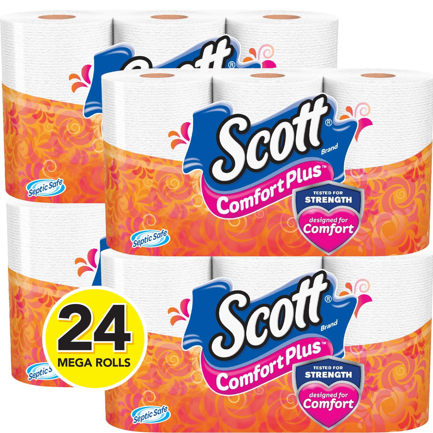 Scott SoftEase: 12 Double Rolls, Septic-Safe Tissue - Toilet Paper by Handbags Specialist Headquarter | Available at Handbags Specialist Headquarter