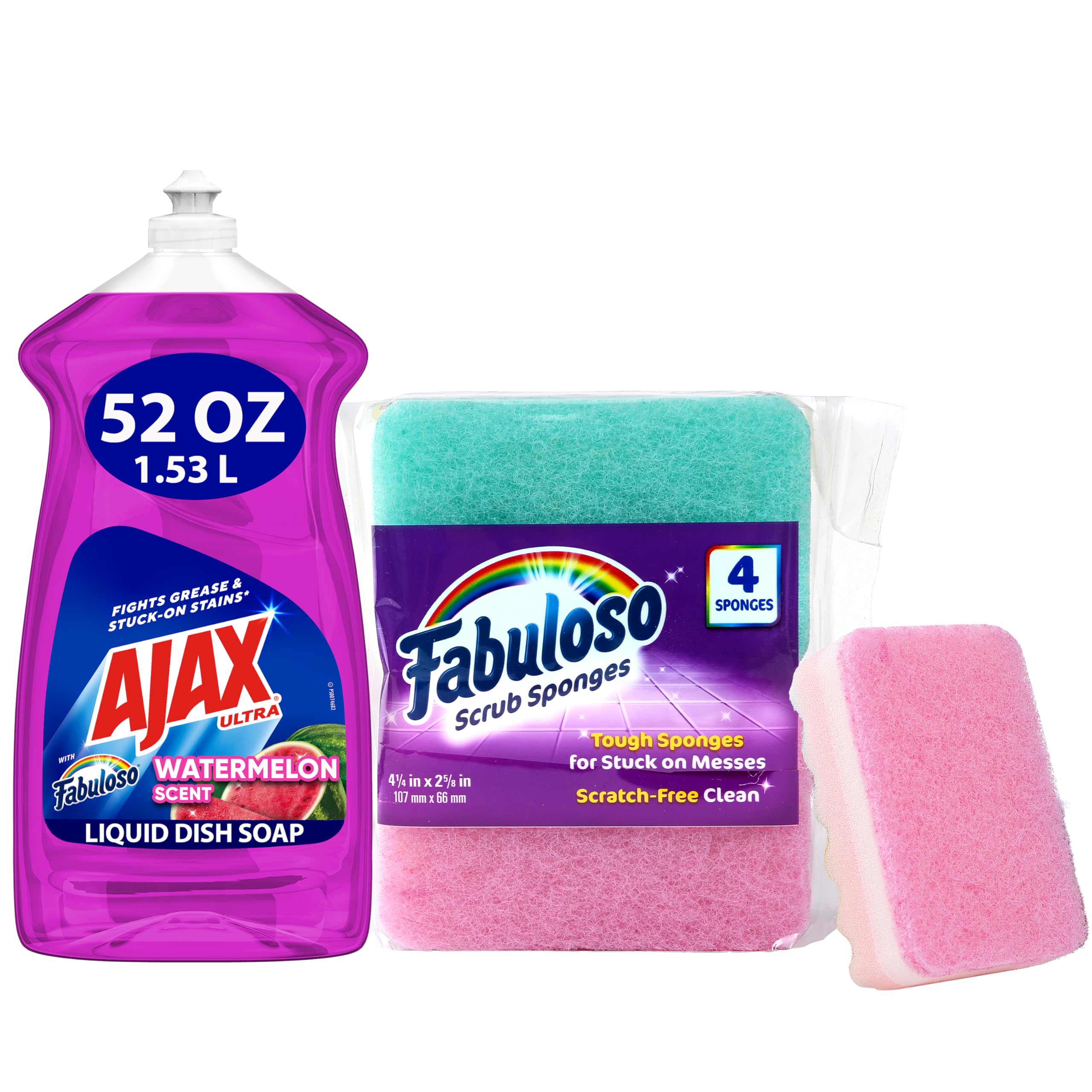 Ajax Triple Orange Dish Soap - 90 fl oz - Dish Soap Liquid by Handbags Specialist Headquarter | Available at Handbags Specialist Headquarter