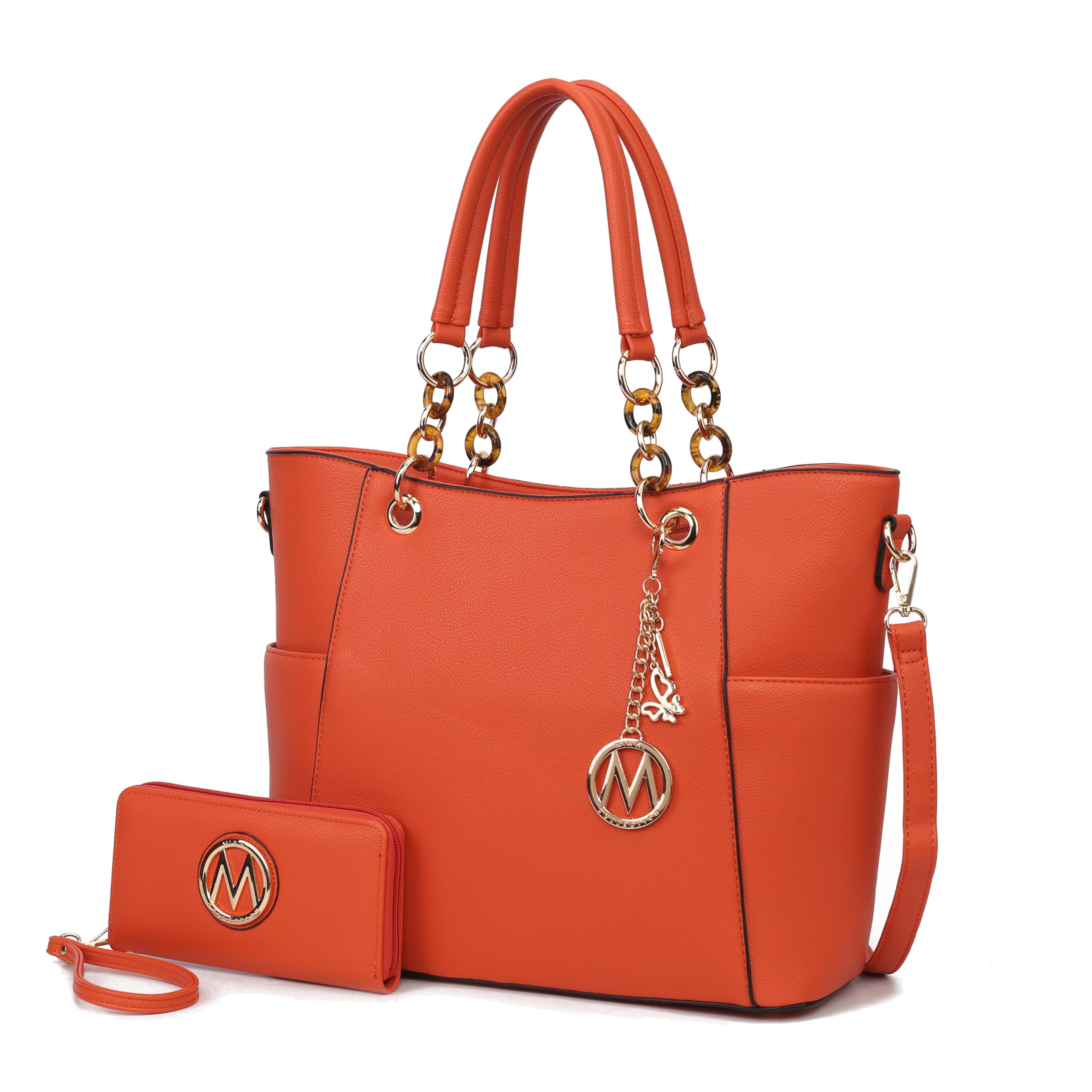 MKF Collection Vegan Leather Tote & Wallet Set