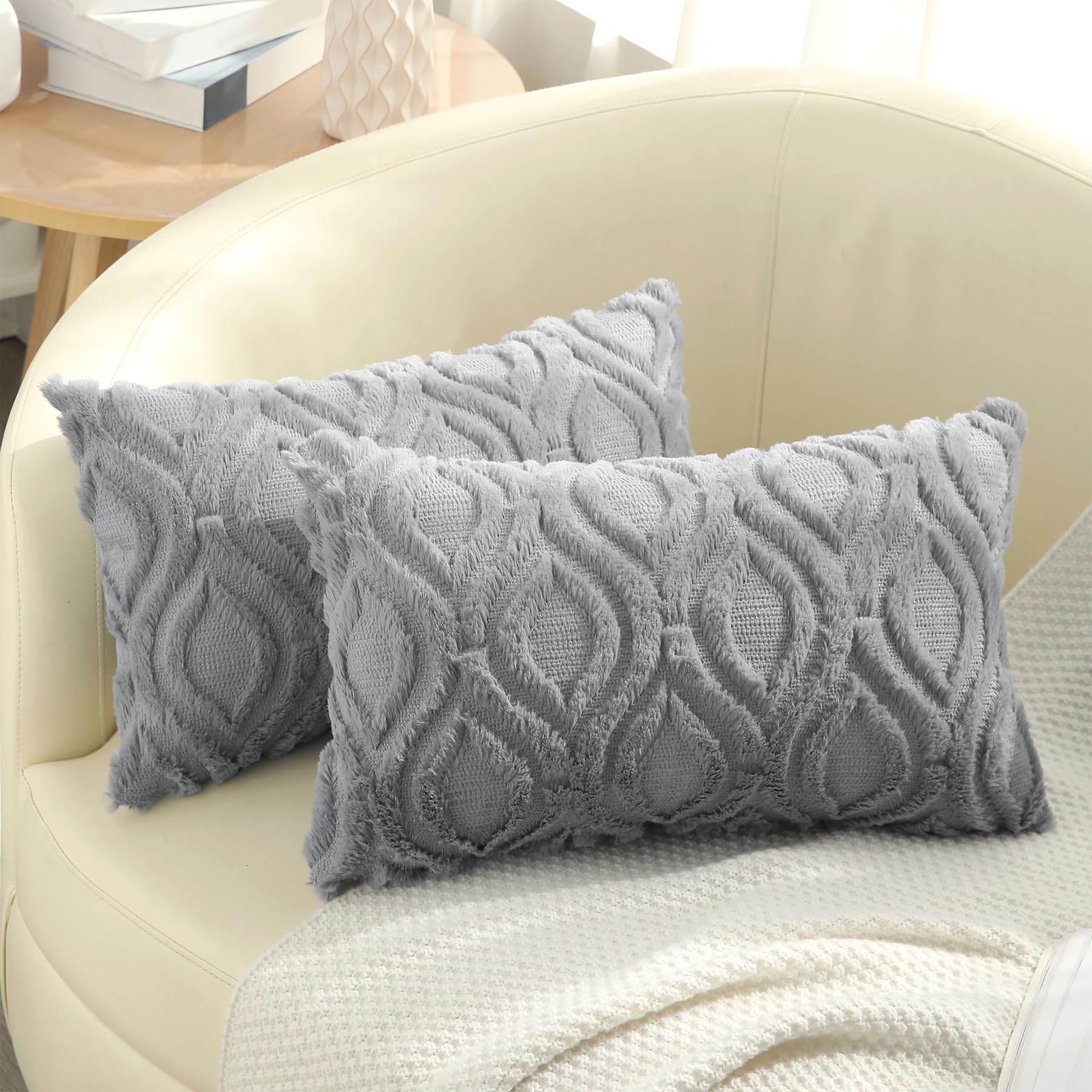 Farmhouse Faux Wool Pillow Covers - Decor by Handbags Specialist Headquarter | Available at Handbags Specialist Headquarter