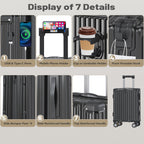 JetGlide 3pc Spinner: Expandable Hardshell Luggage - Travel Sets by Handbags Specialist Headquarter | Available at Handbags Specialist Headquarter