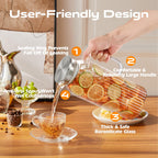 Aofmee Stainless Precision Pitcher - 68oz Borosilicate - Decor by Handbags Specialist Headquarter | Available at Handbags Specialist Headquarter