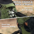 GuardianGrip Tactical Dog Vest - Large, Reflective, Green -  by Handbags Specialist Headquarter | Available at Handbags Specialist Headquarter