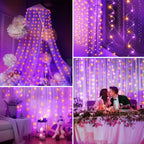 Minetom 300 LED Dimmable Fairy Curtain Lights - Decor by Handbags Specialist Headquarter | Available at Handbags Specialist Headquarter