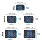 TravelWise Weekender Packing Cube Set - Silver 5-Piece - Luggage Travel Bags by Handbags Specialist Headquarter | Available at Handbags Specialist Headquarter