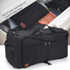 120L Foldable Waterproof Travel Duffel Bag with Shoe Compartment
