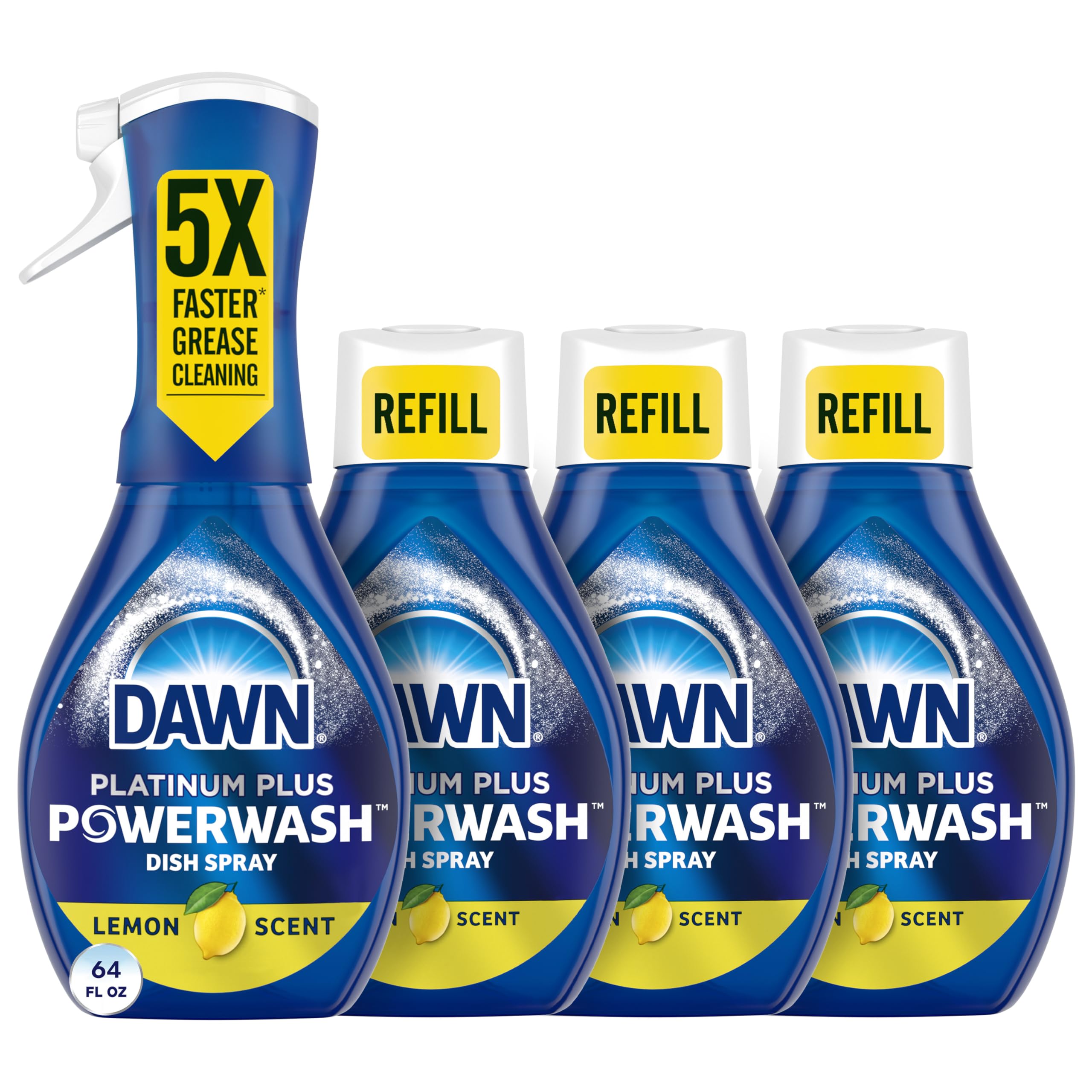 Dawn Powerwash Fresh: 1 Spray + 3 Refill Bundle - Dish Soap Liquid by Handbags Specialist Headquarter | Available at Handbags Specialist Headquarter