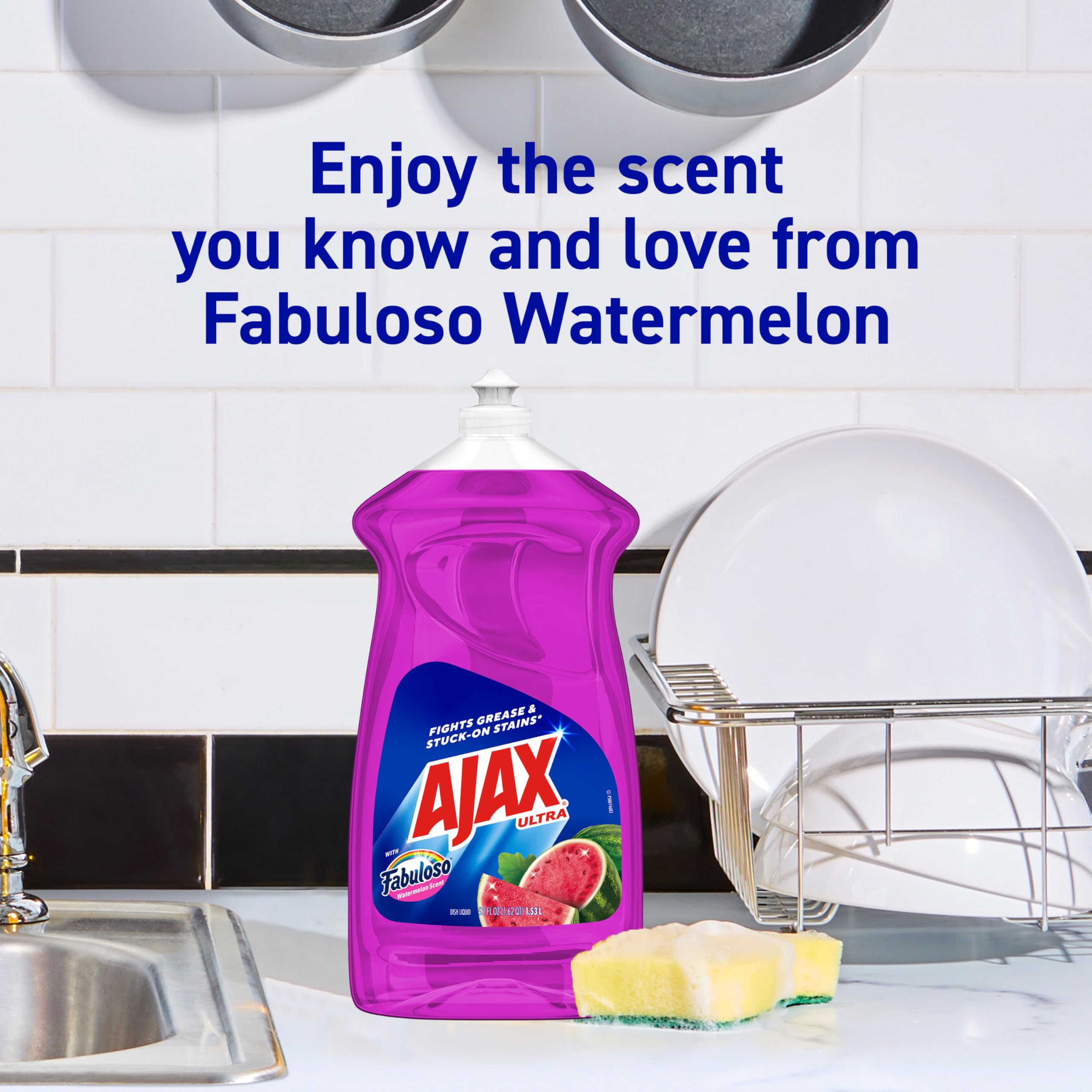 Ajax Triple Orange Dish Soap - 90 fl oz - Dish Soap Liquid by Handbags Specialist Headquarter | Available at Handbags Specialist Headquarter