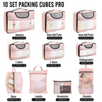 Veken Travel Cubes - 8 Piece Set - Luggage Travel Bags by Handbags Specialist Headquarter | Available at Handbags Specialist Headquarter