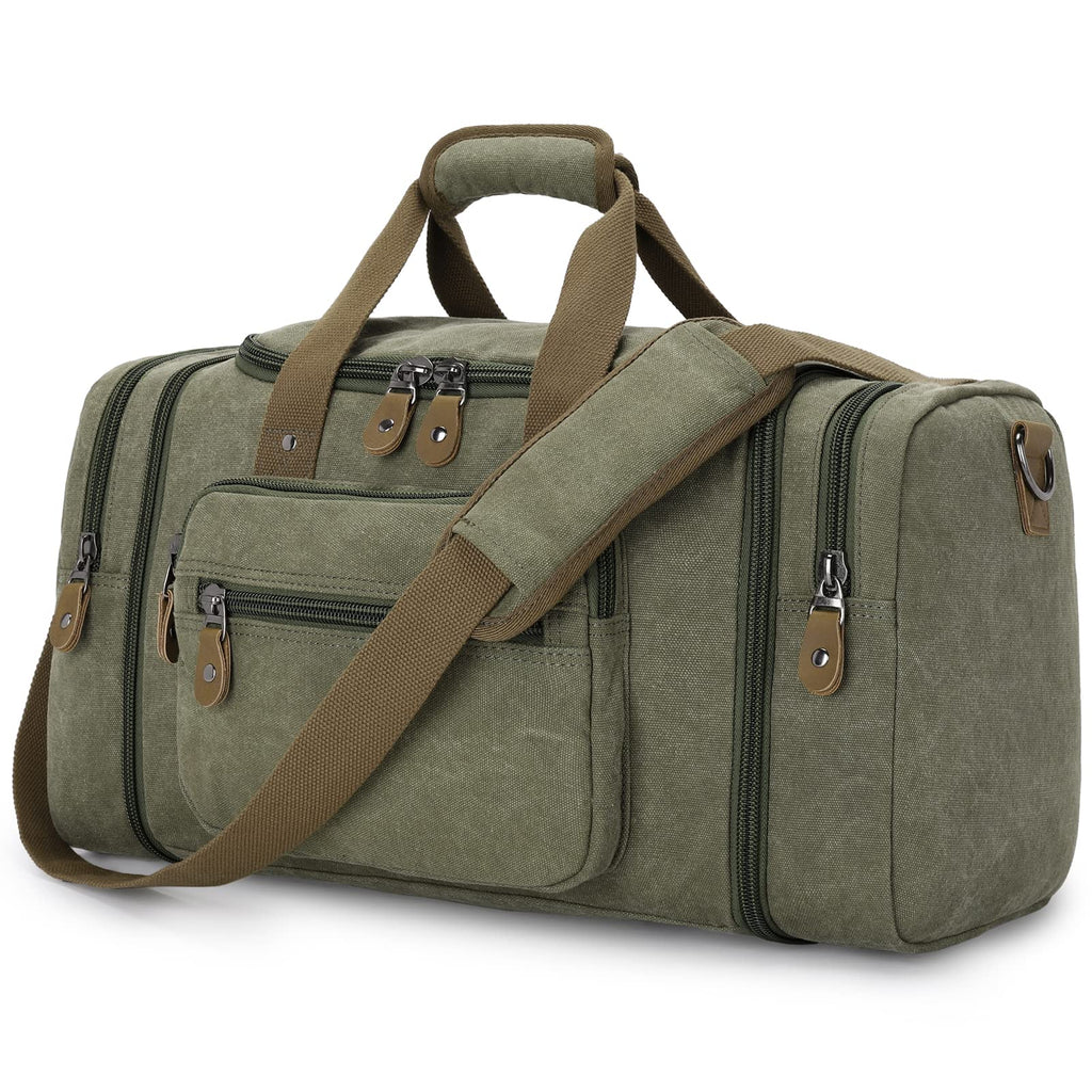 Expandable Canvas Travel Duffel Bag 60L – Versatile, Spacious, Durable Design
