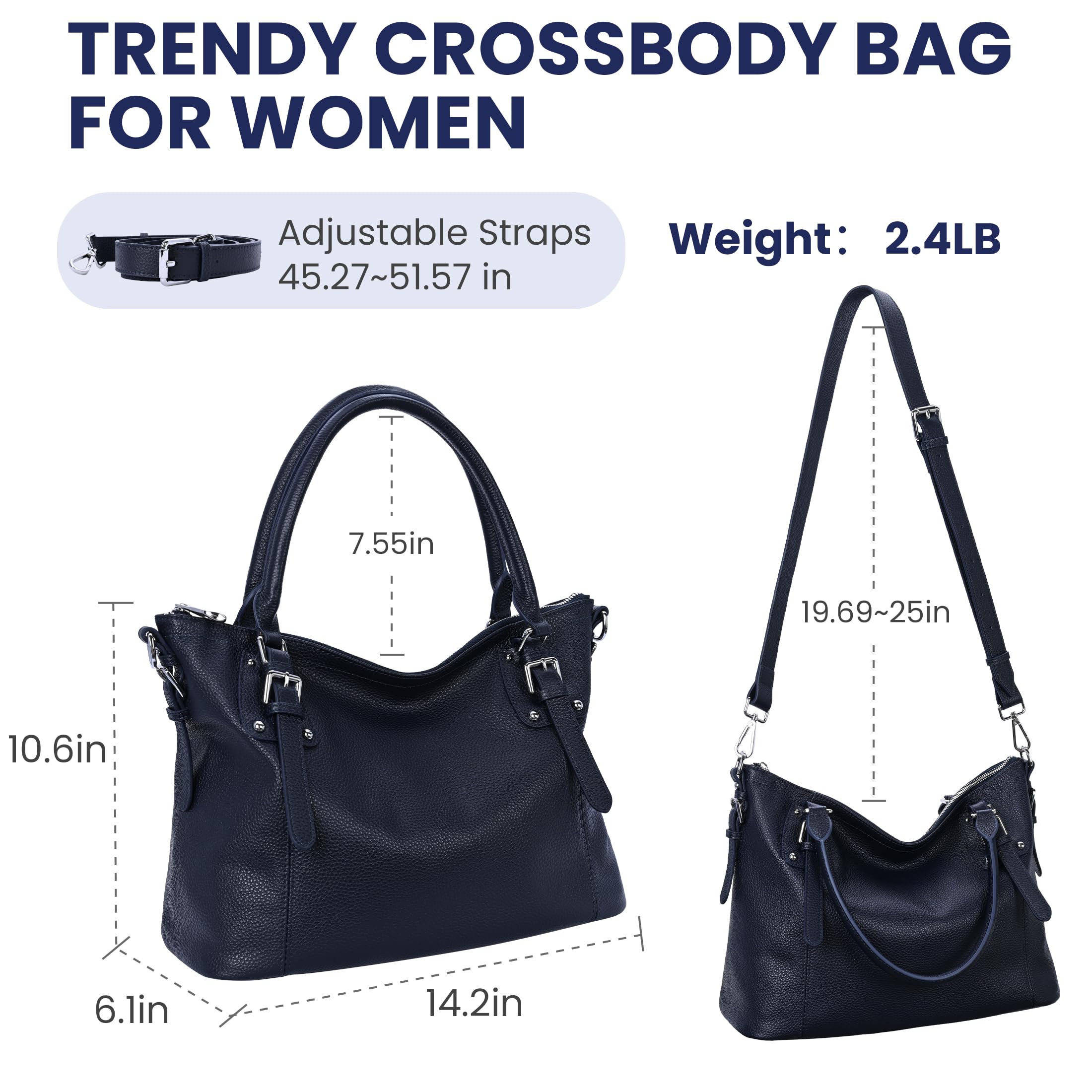 Genuine Leather Women's Tote Shoulder Bag