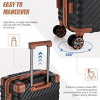 Cosbarn 5-Piece Hardshell Luggage Set - Dark Blue