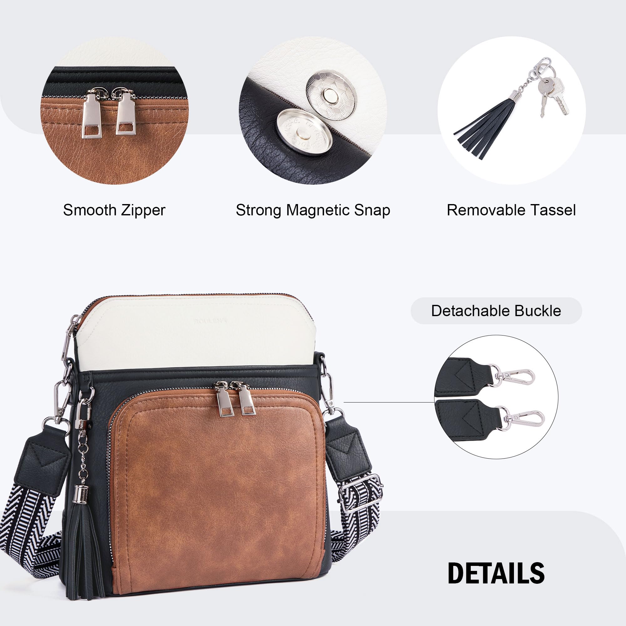 Tassel Charm Crossbody Bag for Women -  by Handbags Specialist Headquarter | Available at Handbags Specialist Headquarter