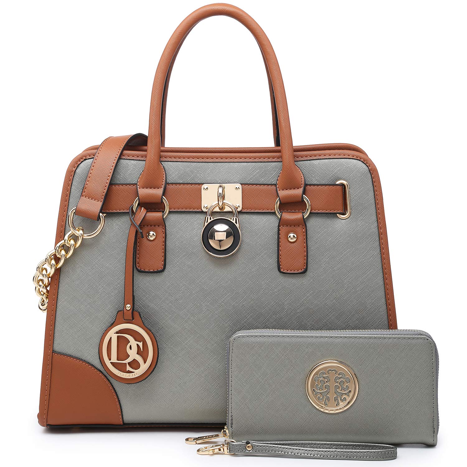 Dasein Women’s 2pcs Satchel & Shoulder Bag Set