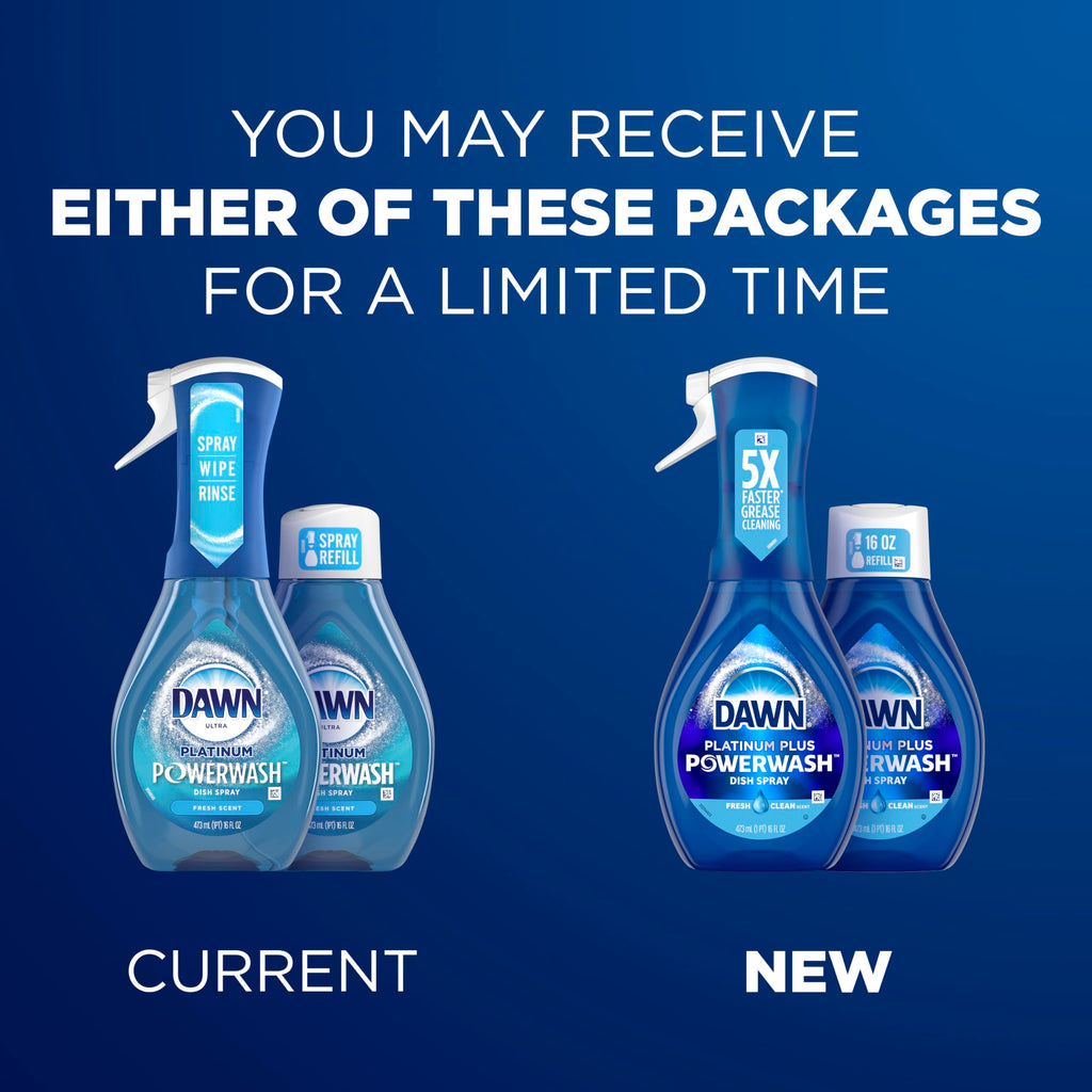 Dawn Powerwash Fresh: 1 Spray + 3 Refill Bundle - Dish Soap Liquid by Handbags Specialist Headquarter | Available at Handbags Specialist Headquarter