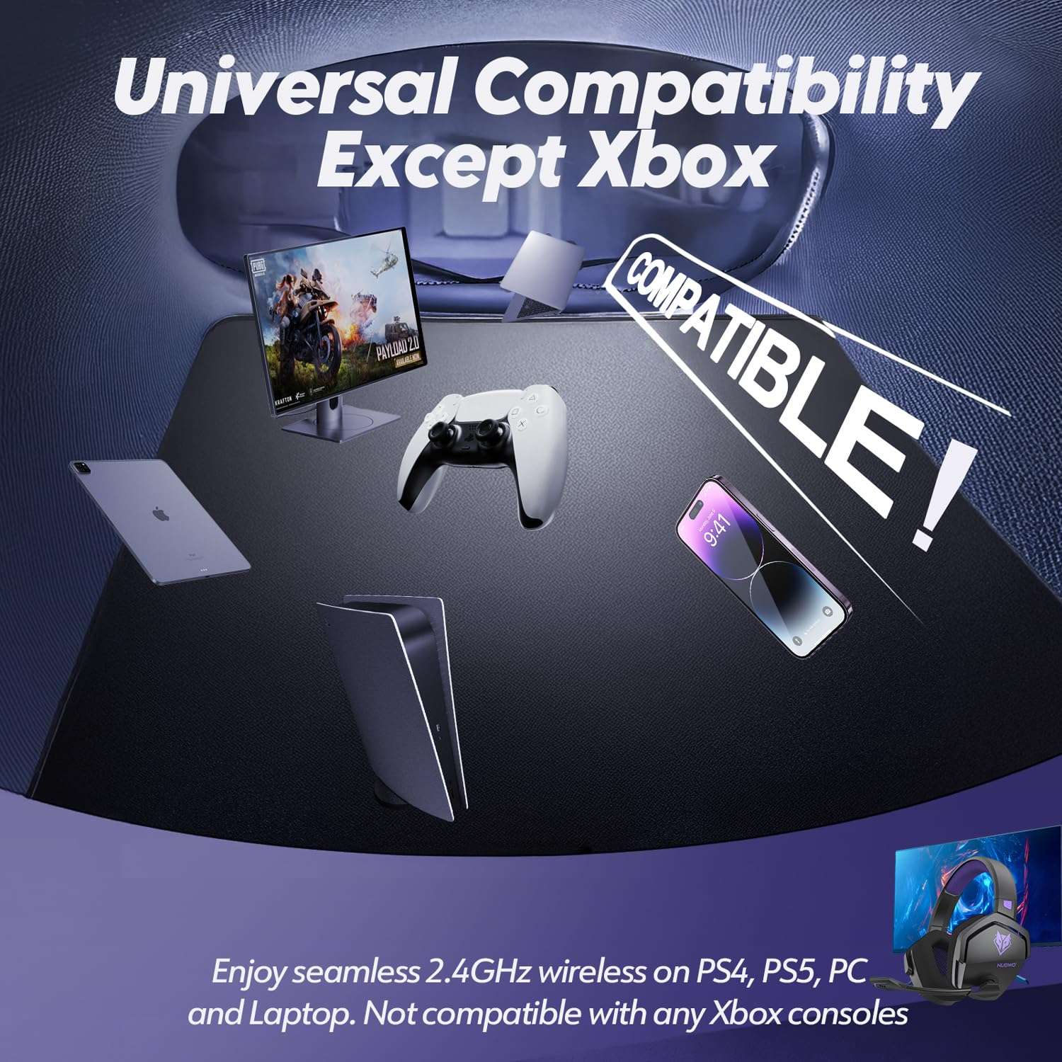 NUBWO G06 Dual Wireless Gaming Headset - Gaming Accessories by Handbags Specialist Headquarter | Available at Handbags Specialist Headquarter