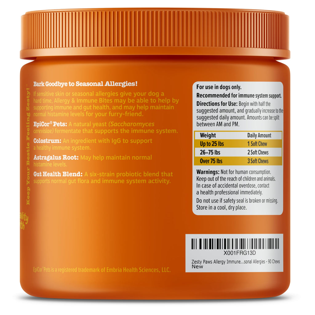Zesty Paws Itch & Allergy Relief Chews - Lamb 90ct -  by Handbags Specialist Headquarter | Available at Handbags Specialist Headquarter